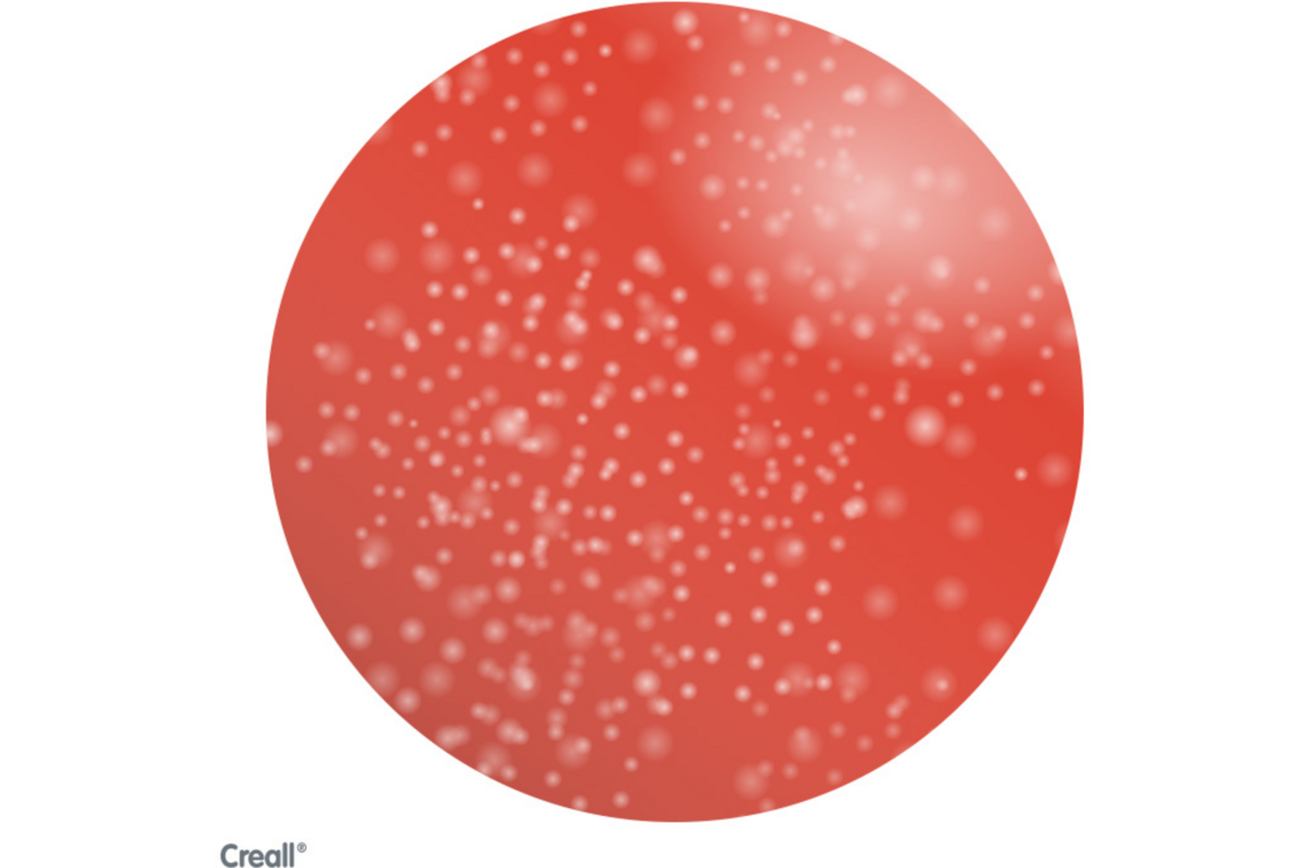 Glitterverf Creall 250 ml rood