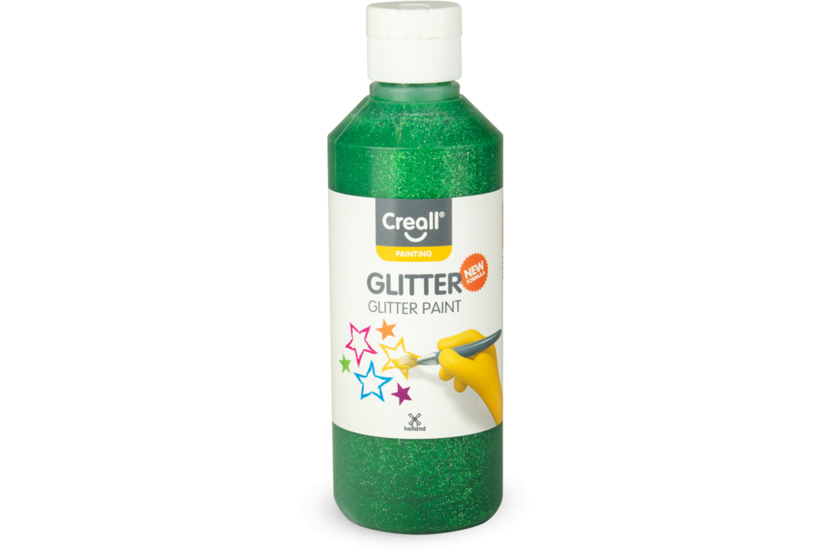 Glitterverf Creall 250 ml groen