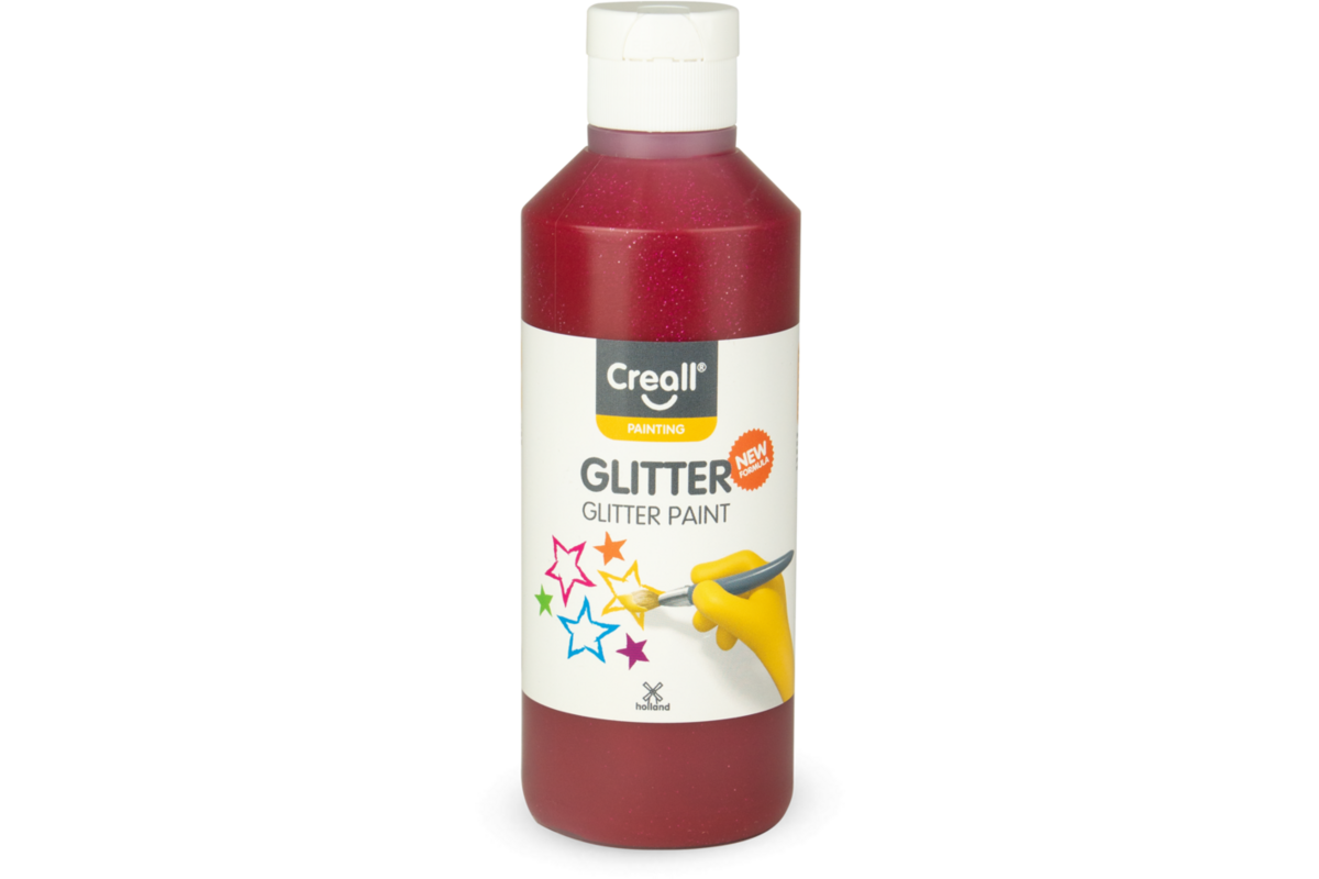 Glitterverf Creall 250 ml roze