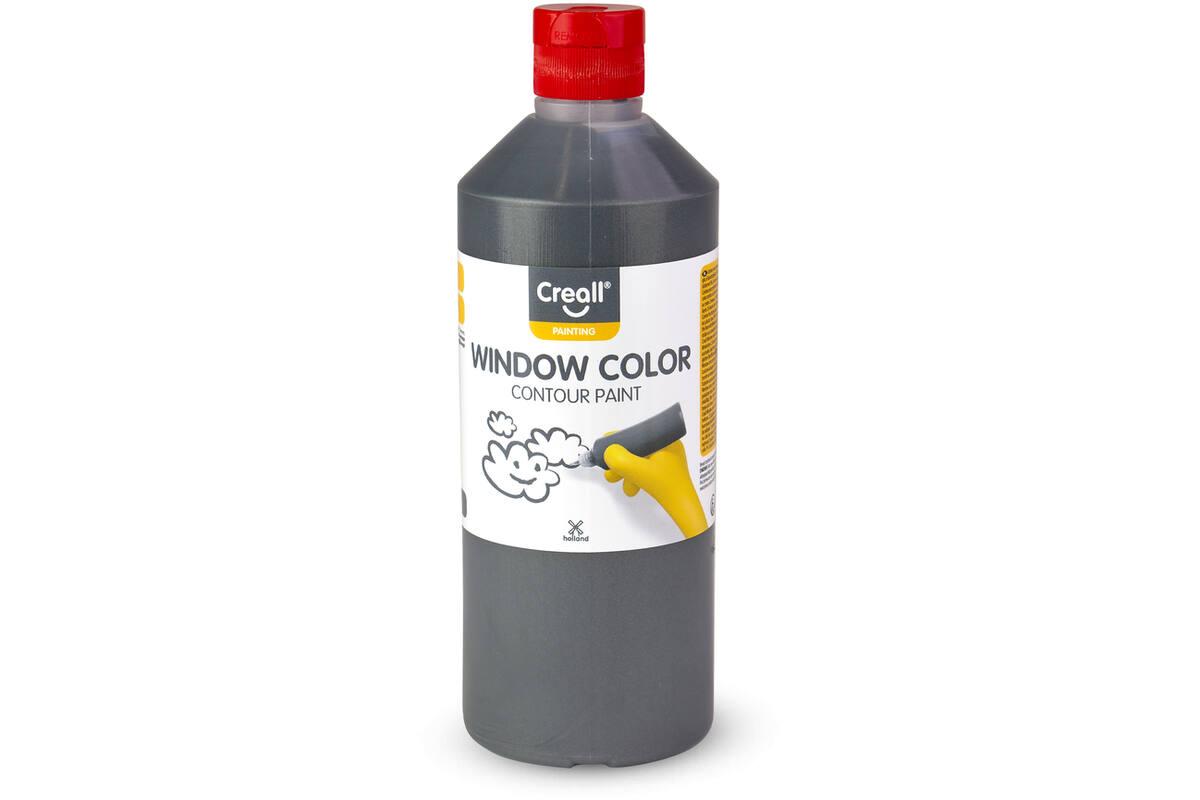 Stickerverf Creall contour 500 ml loodkleur