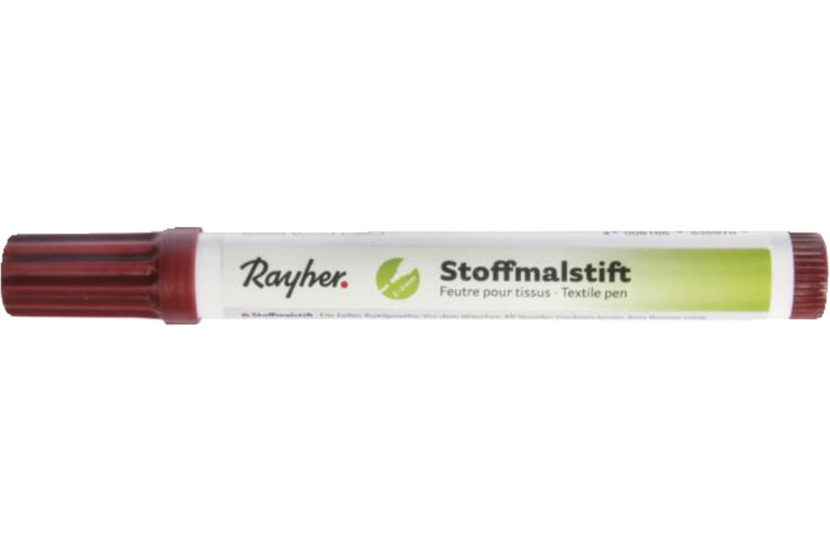 Textielstift, dikpunter bruin
