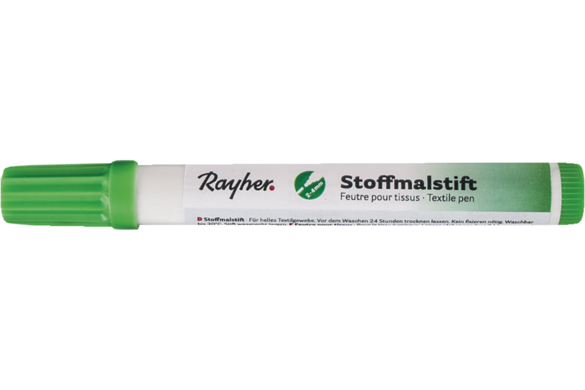 Textielstift, dikpunter lichtgroen