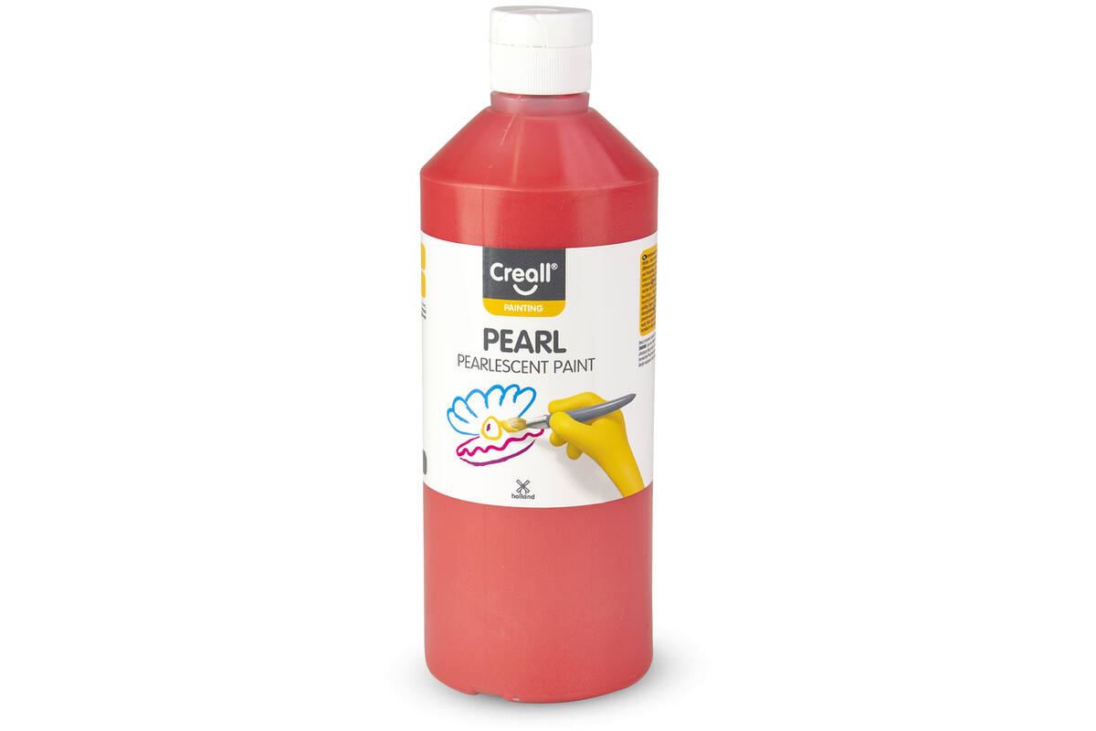 Parelmoerverf Creall Pearl 500 ml rood