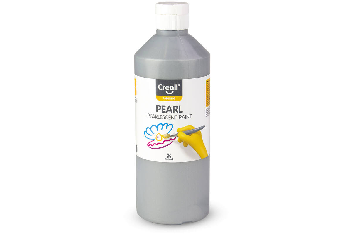 Parelmoerverf Creall Pearl 500 ml zilver
