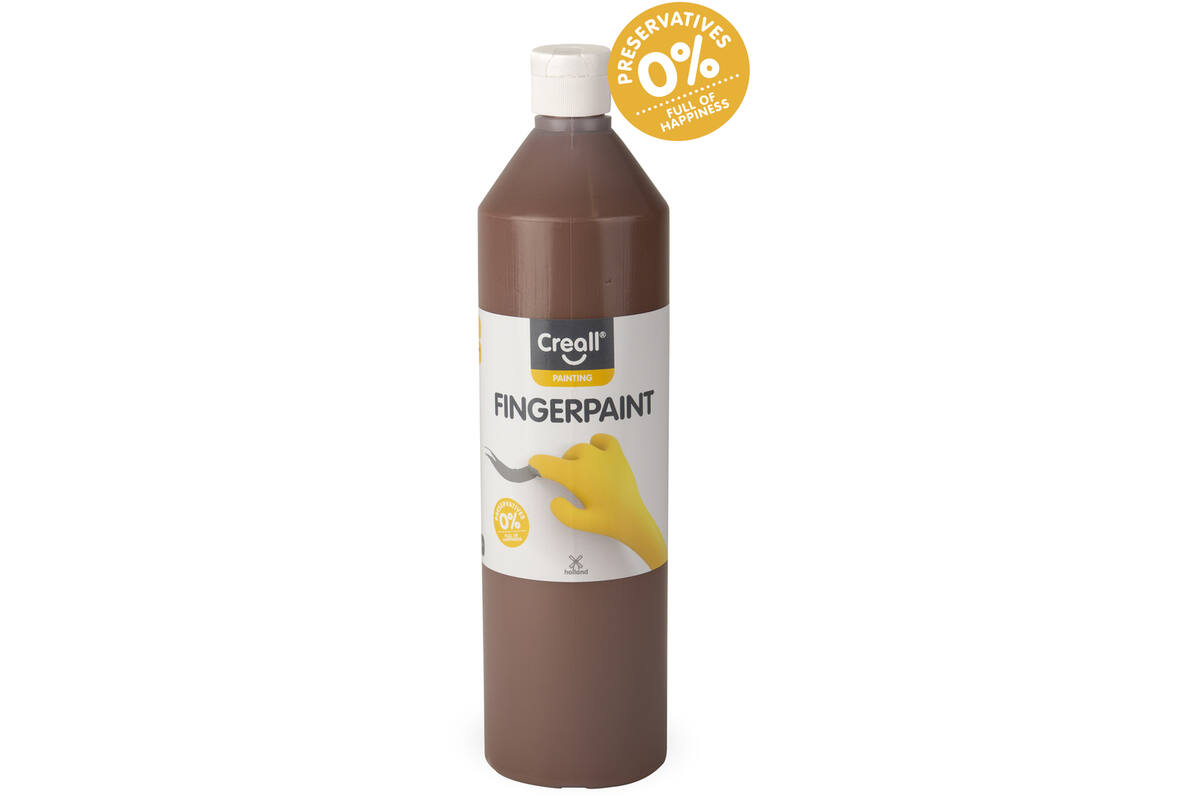 Vingerverf Creall 750 ml bruin