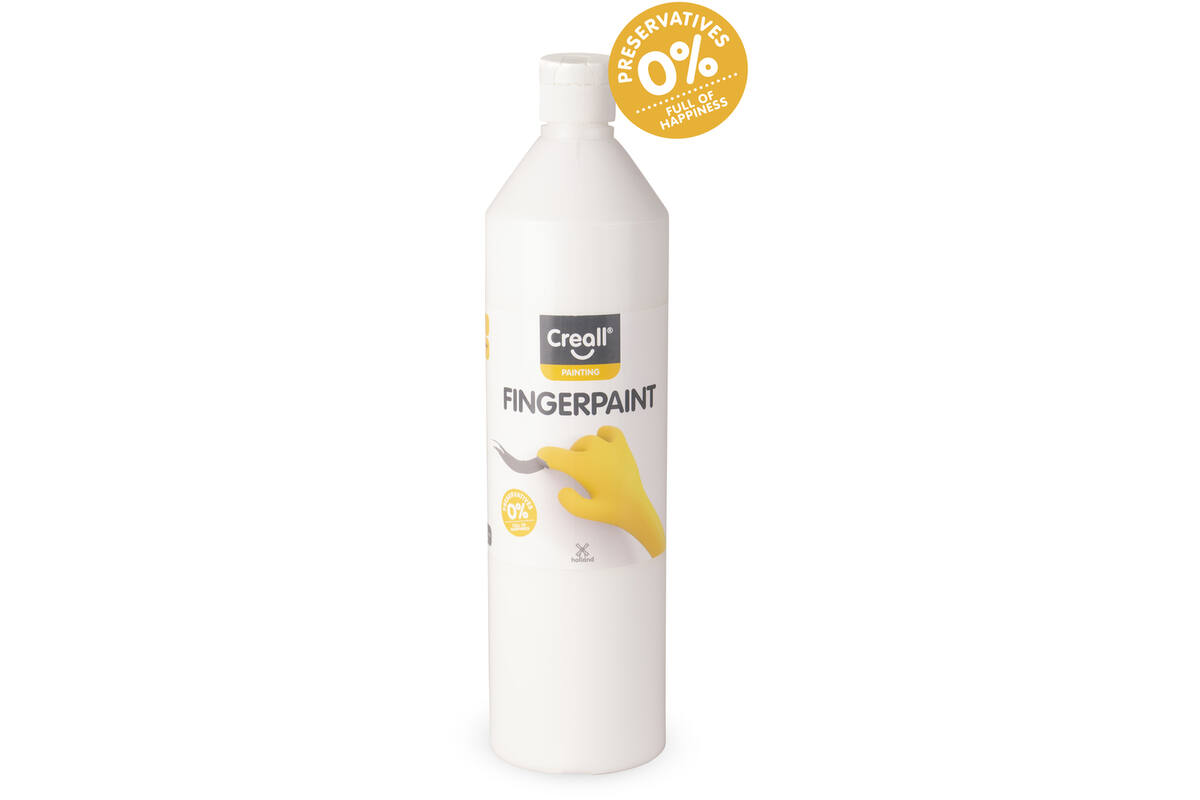 Vingerverf Creall 750 ml wit
