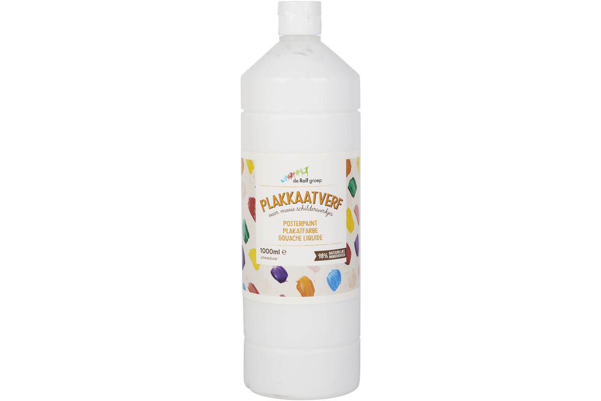 Plakkaatverf | de Rolf groep | topcolor, wit 1000 ml
