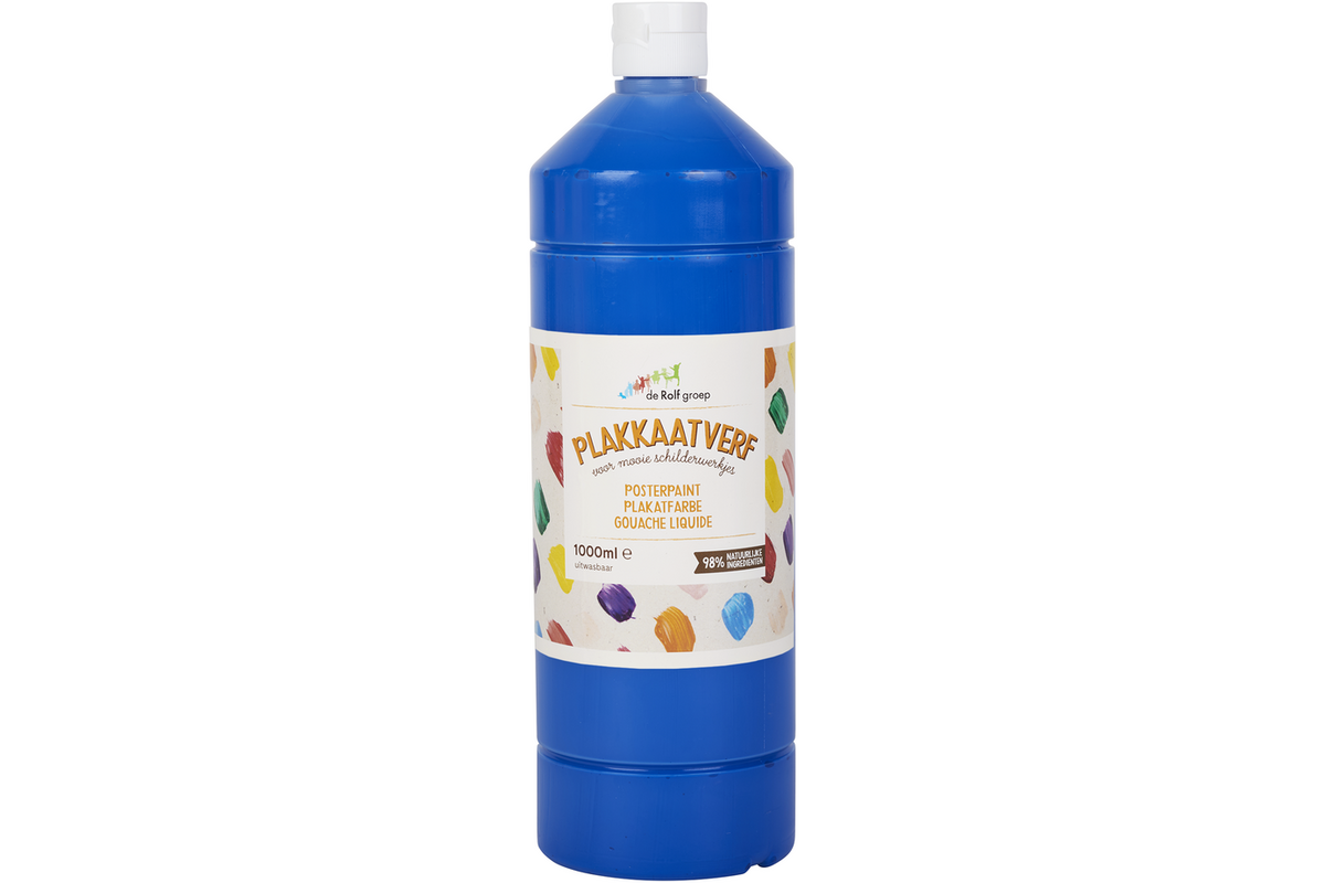 Plakkaatverf | de Rolf groep | topcolor, donkerblauw 1000 ml