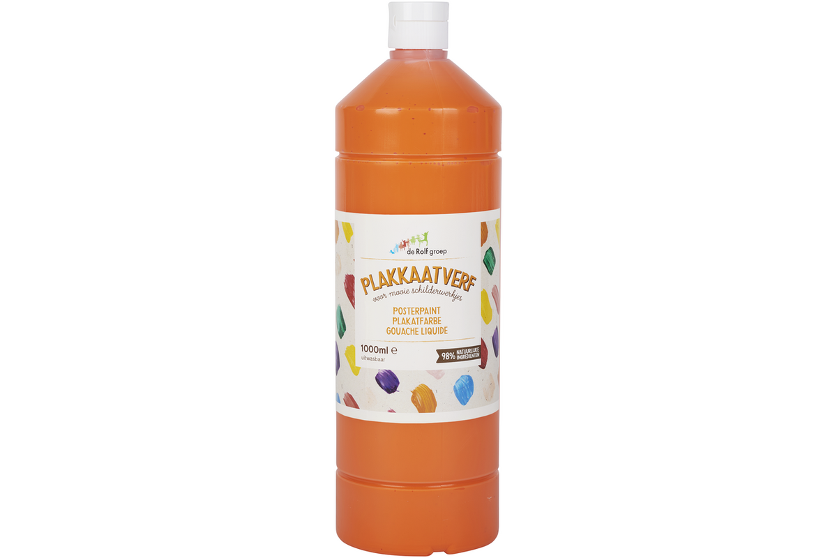 Plakkaatverf | de Rolf groep | topcolor, oranje 1000 ml