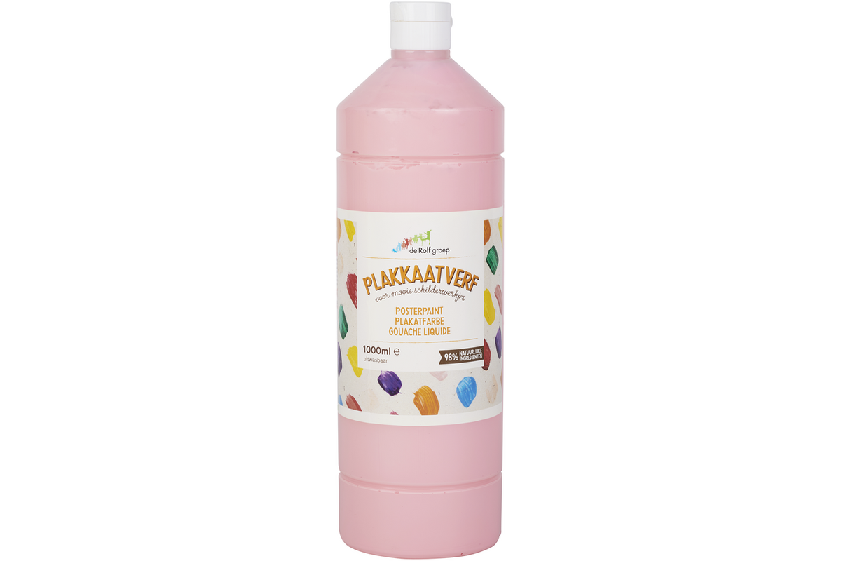 Plakkaatverf | de Rolf groep | topcolor, roze 1000 ml