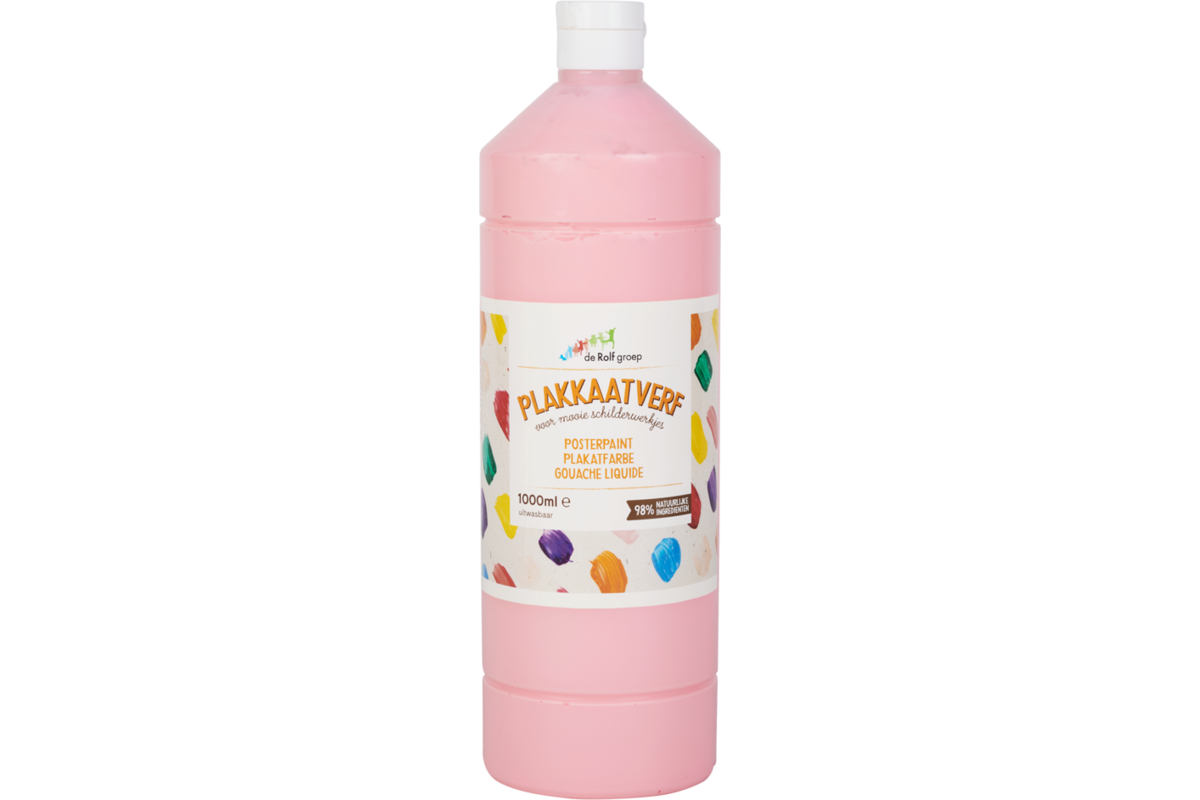Plakkaatverf | de Rolf groep | topcolor, roze 1000 ml