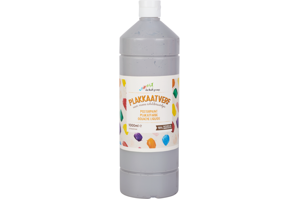 Plakkaatverf | de Rolf groep | topcolor, grijs 1000 ml