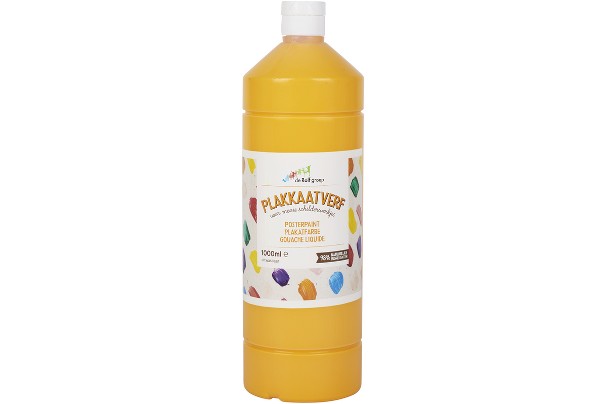 Plakkaatverf | de Rolf groep | topcolor, donkergeel 1000 ml