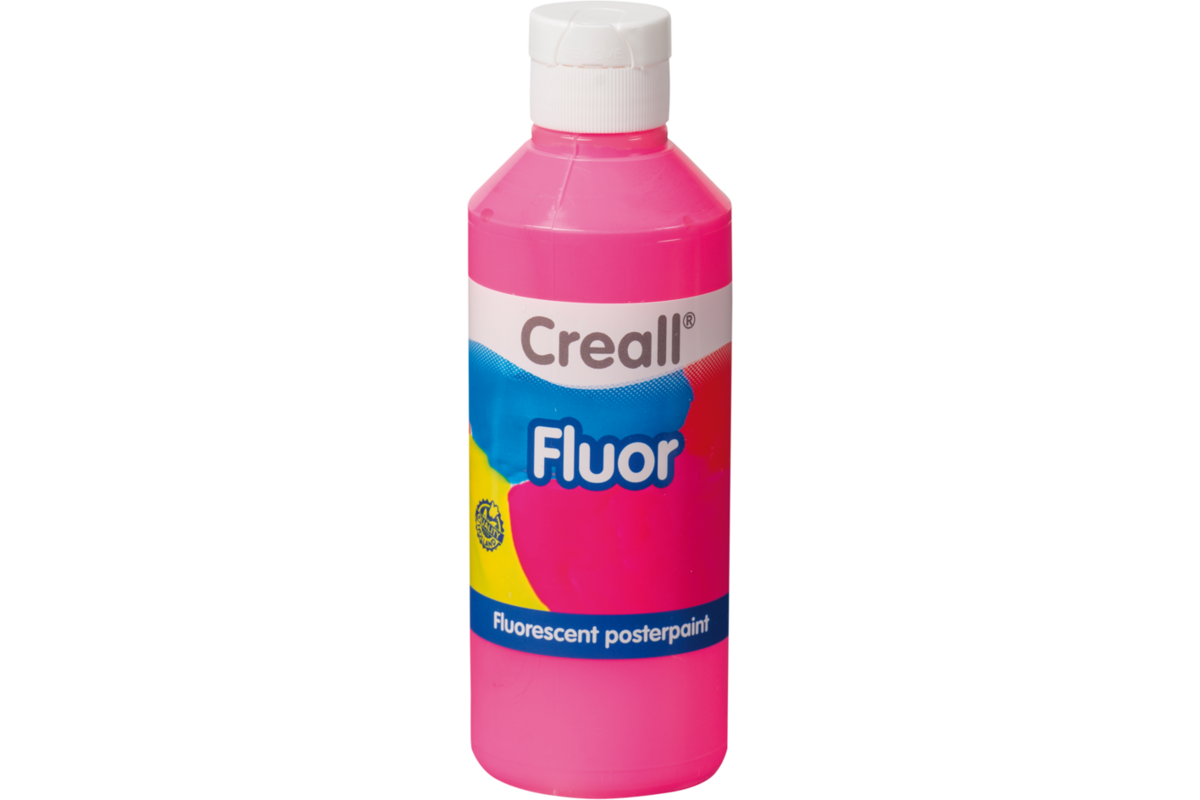 Plakkaatverf Creall Fluor 250 ml roze