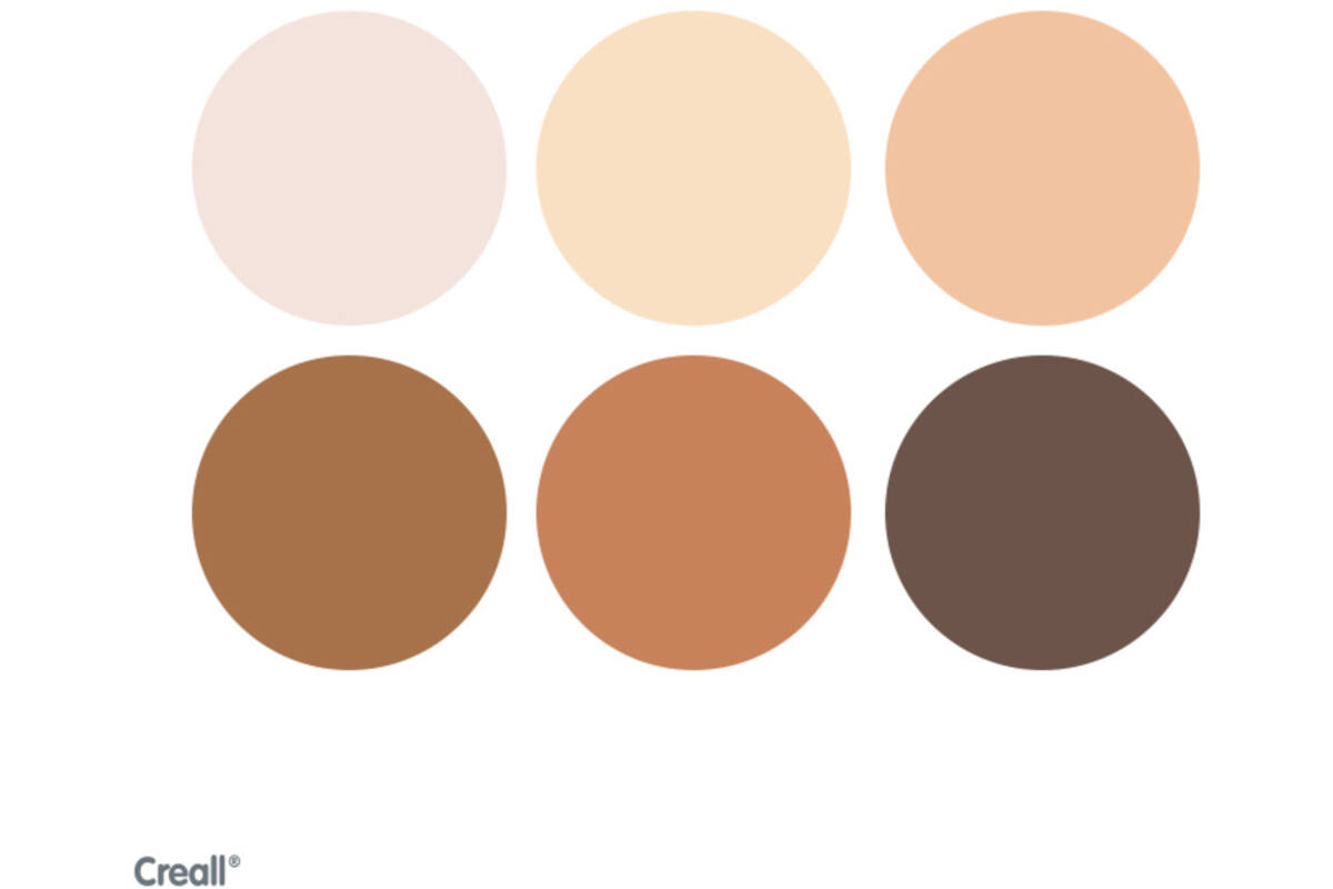 Plakkaatverf Creall basic set colours of the world 500 ml, 6 stuks