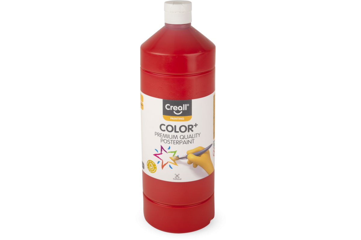 Plakkaatverf Creall Color+ 1000 ml lichtrood