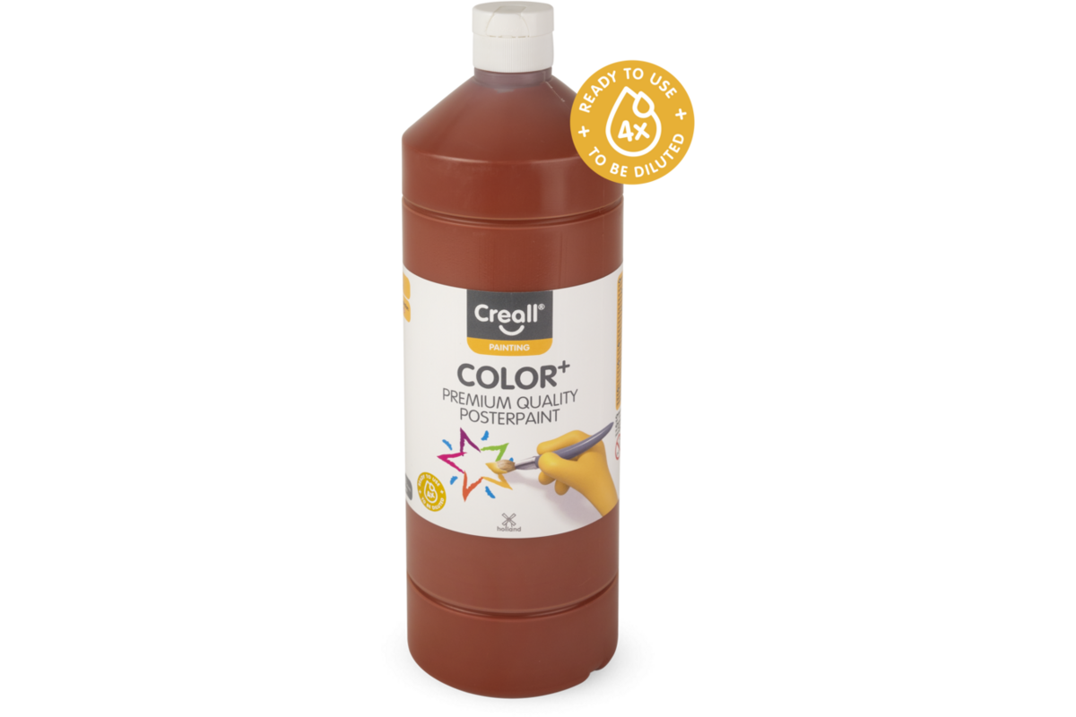 Plakkaatverf Creall Color+ 1000 ml lichtbruin