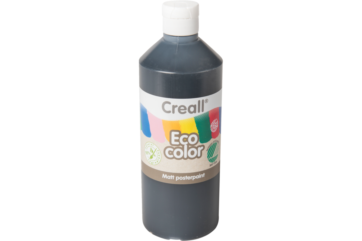 Plakkaatverf Creall Eco 500 ml zwart