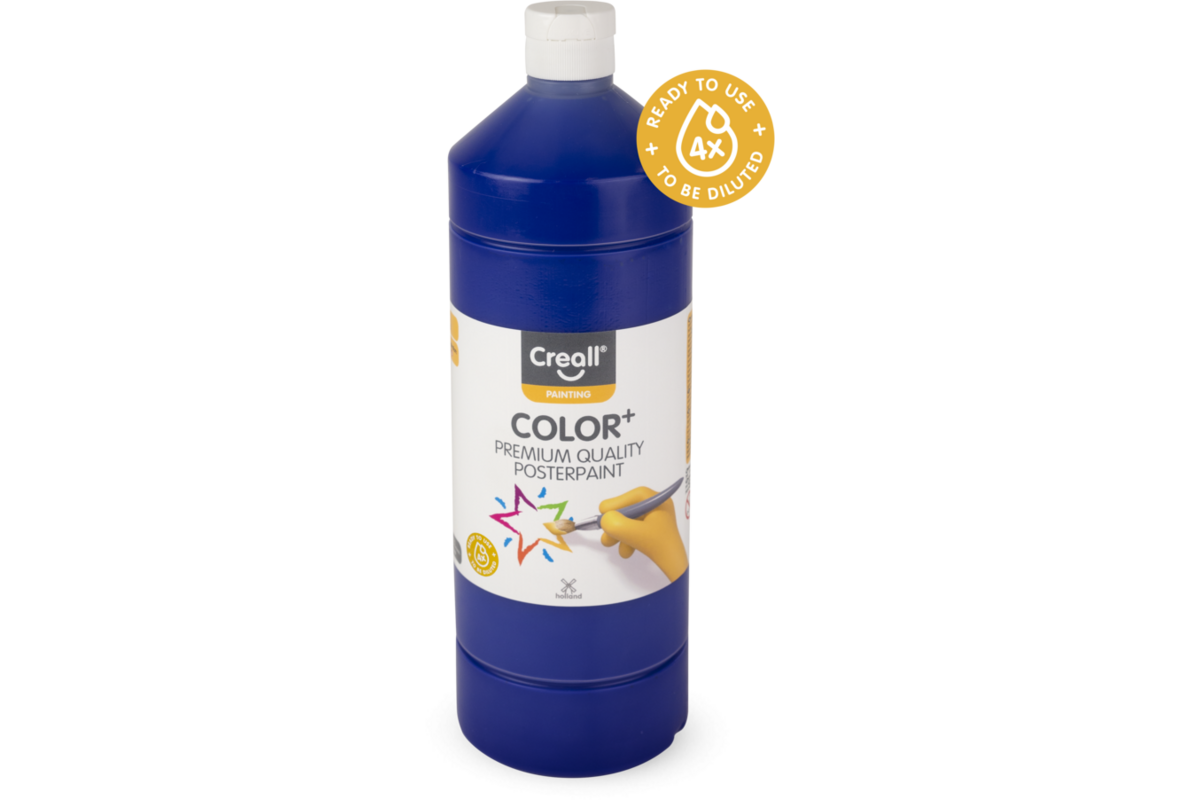 Plakkaatverf Creall Color+ 1000 ml ultramarijn
