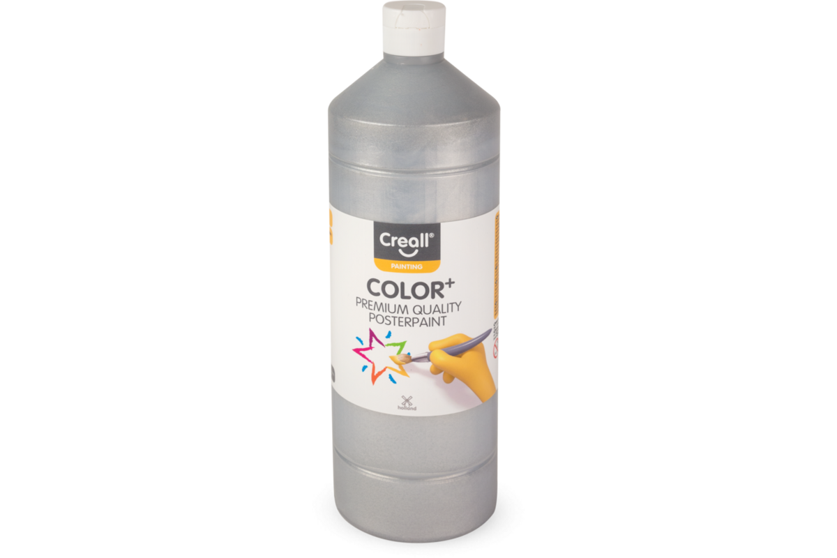 Plakkaatverf Creall Color+ 1000 ml zilver