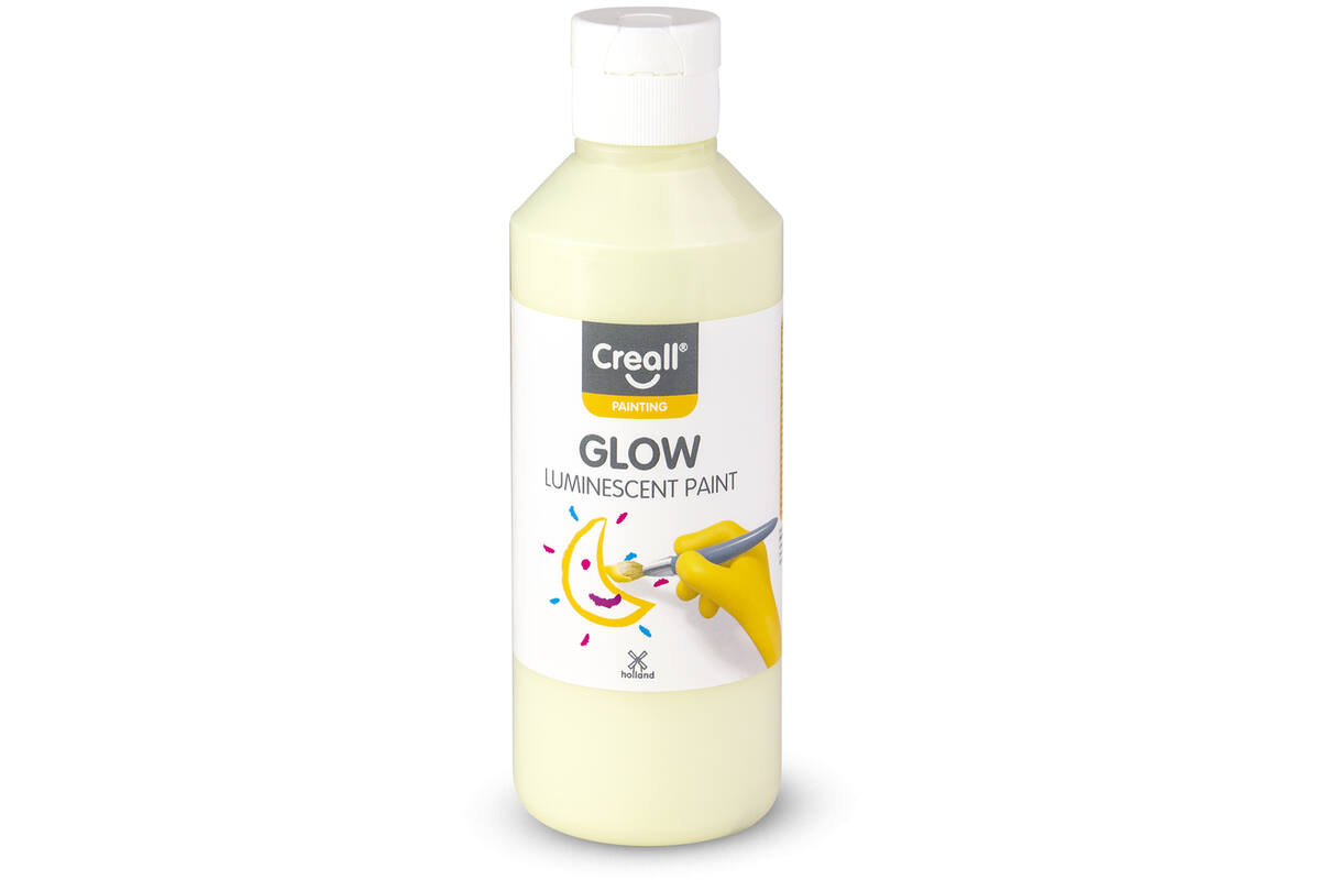 Lichtgevende verf Creall Glow 250 ml groen-geel