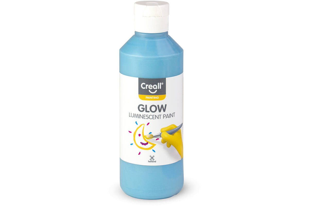 Lichtgevende verf Creall Glow 250 ml blauw
