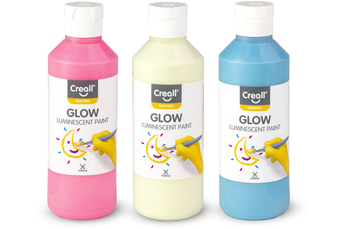 Lichtgevende verf Creall Glow 250 ml blauw
