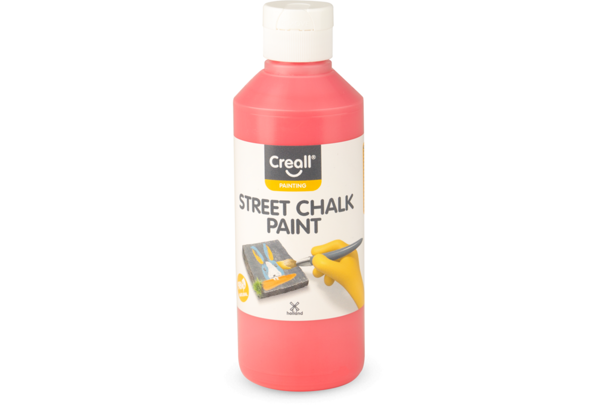 Stoepkrijtverf Creall street chalk 250 ml rood