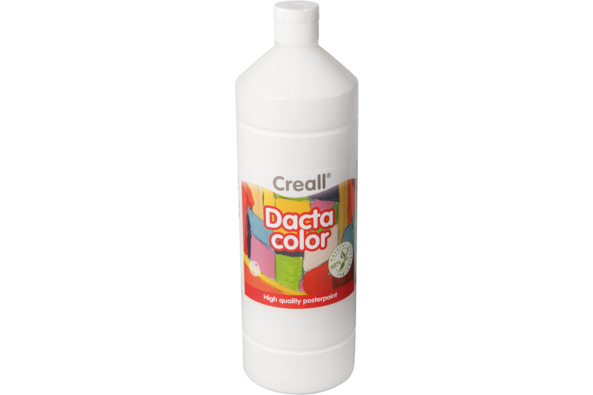 Plakkaatverf Creall Dacta color 1000 ml wit