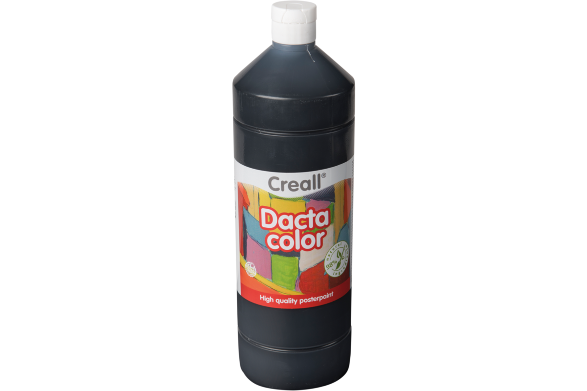 Plakkaatverf Creall Dacta color 1000 ml zwart