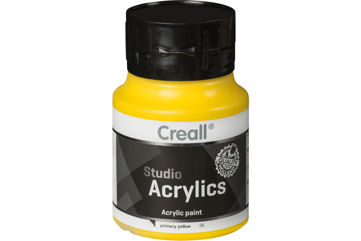 Acrylverf Creall 500 ml primair geel