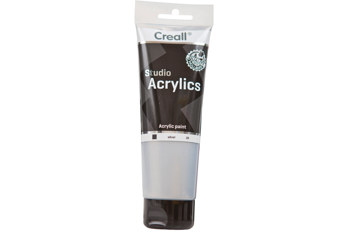 Acrylverf Creall 250 ml zilver