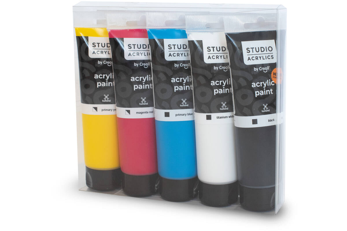 Acrylverf Creall assorti 5 x 120 ml