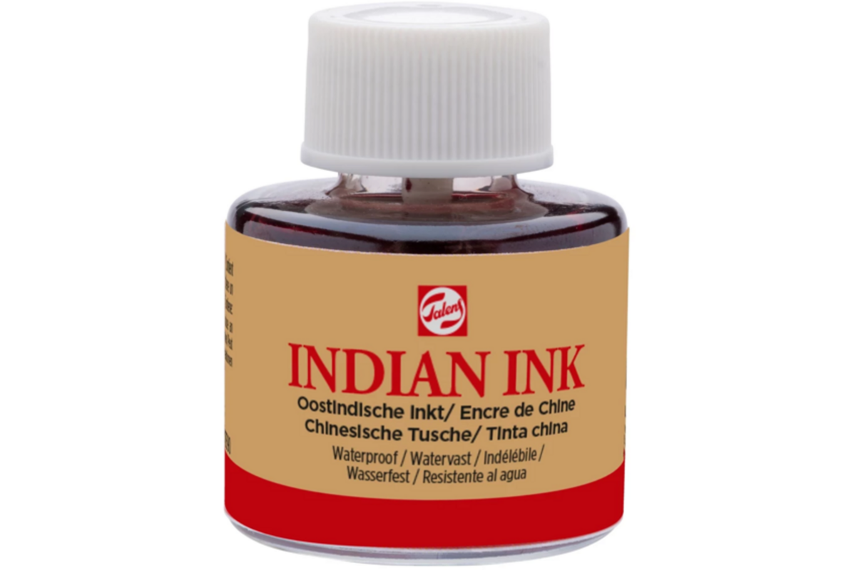 Oostindische inkt 11 ml, zwart