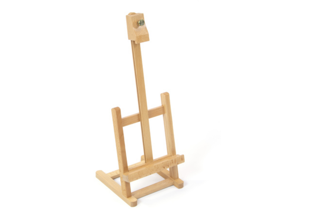 Tafelezel klein beukenhout voor canvas tot 30cm