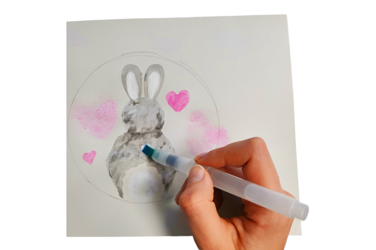 Waterpenseel 15,5 cm assorti, 6 stuks