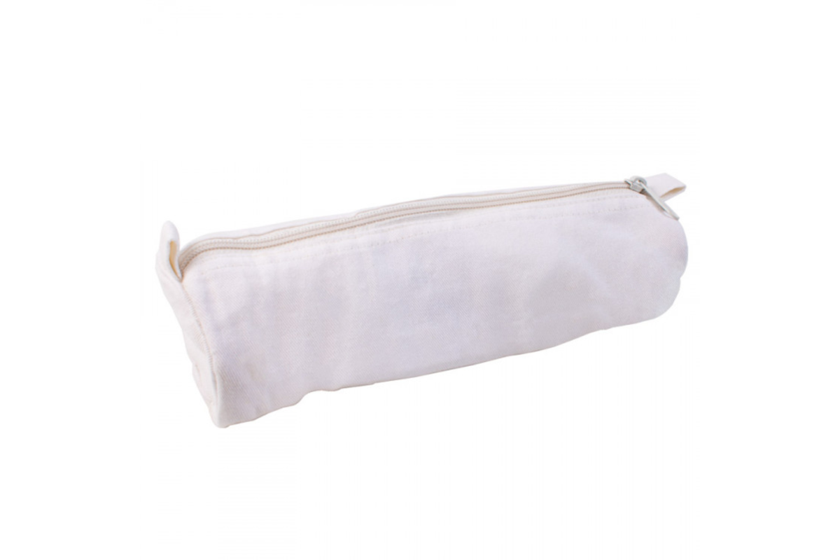 Etui katoen kokermodel 25 x 7 cm met rits, 5 stuks