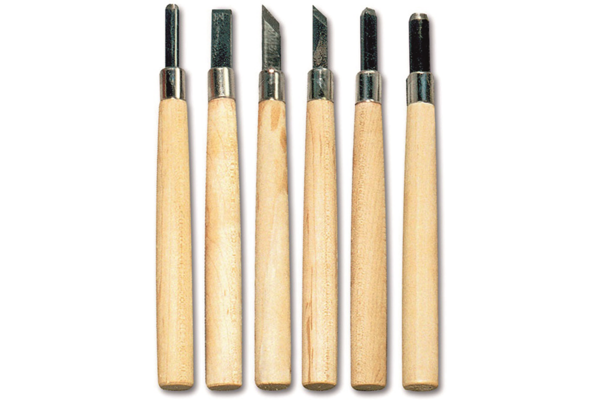 Lino-/houtsnijmes,  6 stuks