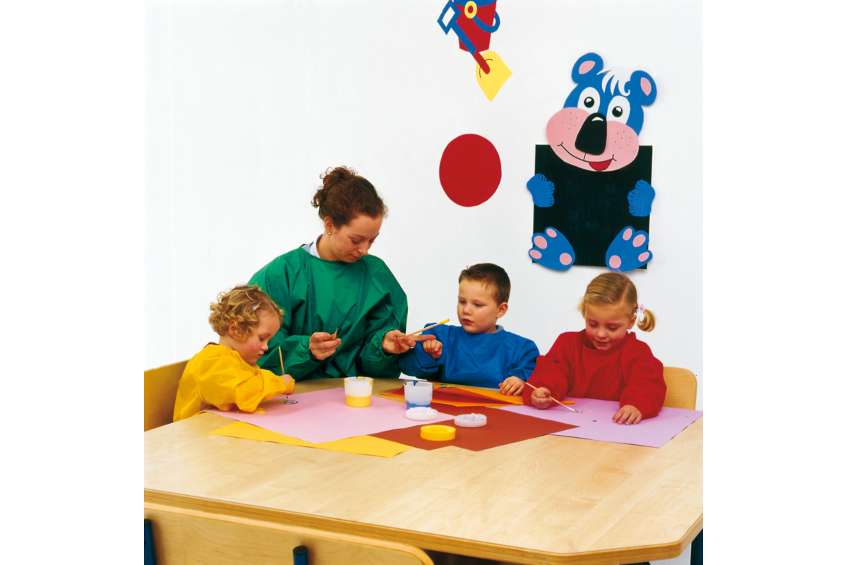 Schildersschort voor kinderen geel (3+ jaar)