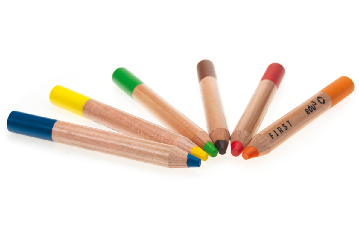 Kleurpotloden edu³ First 12 mm assorti, 36 stuks