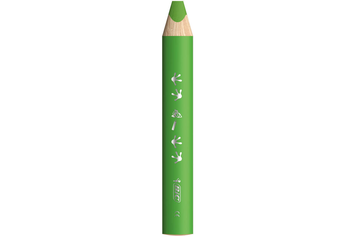 Kleurpotloden BIC Multi surface 3-in-1 assorti, 40 stuks incl. slijpers