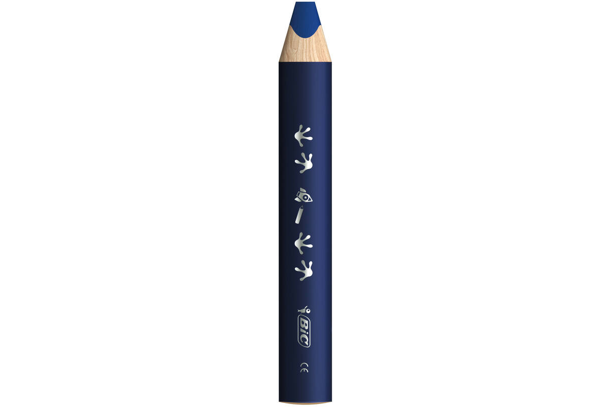 Kleurpotloden BIC Multi surface 3-in-1 assorti, 40 stuks incl. slijpers