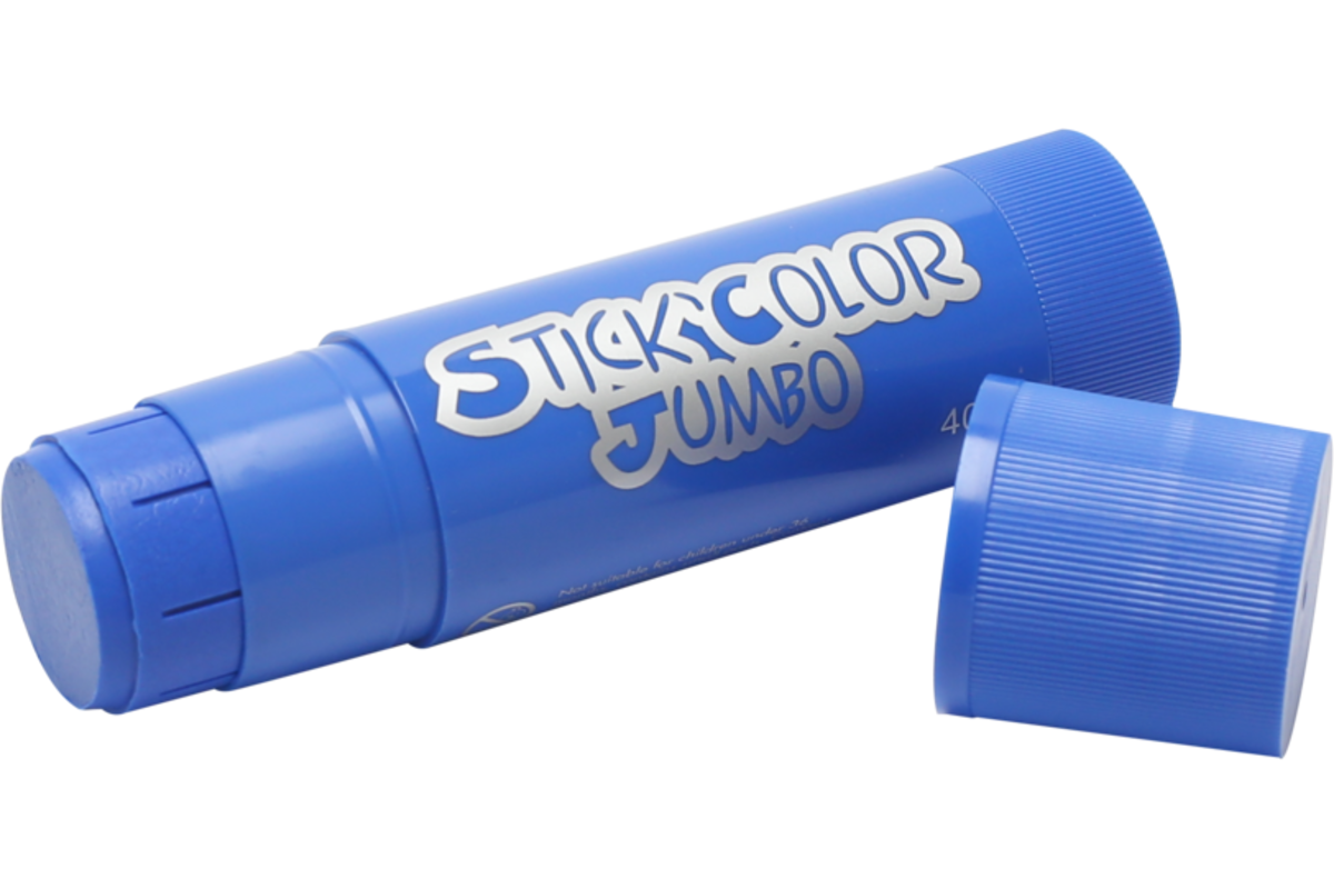 Plakkaatverfstift jumbo 40 grams assorti, 12 stuks