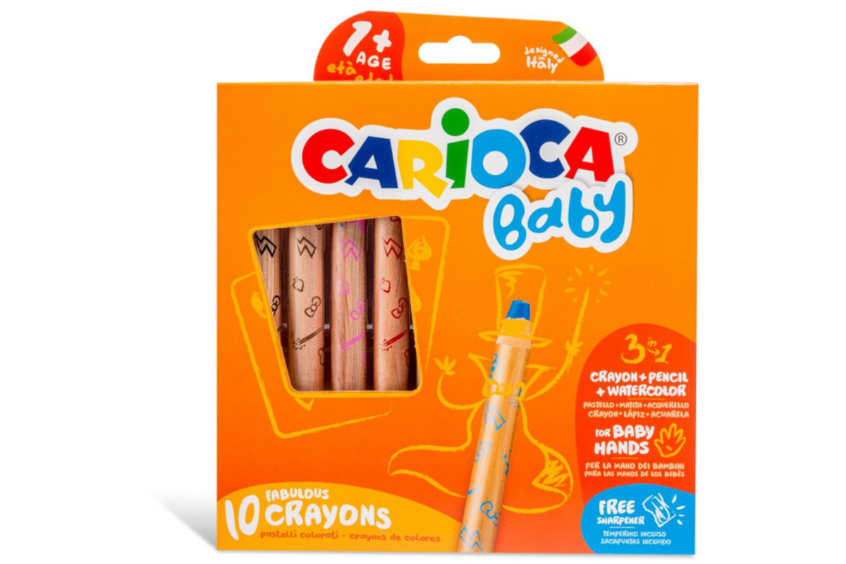 Kleurpotloden Carioca 3-in-1 multi, 10 + 1 st