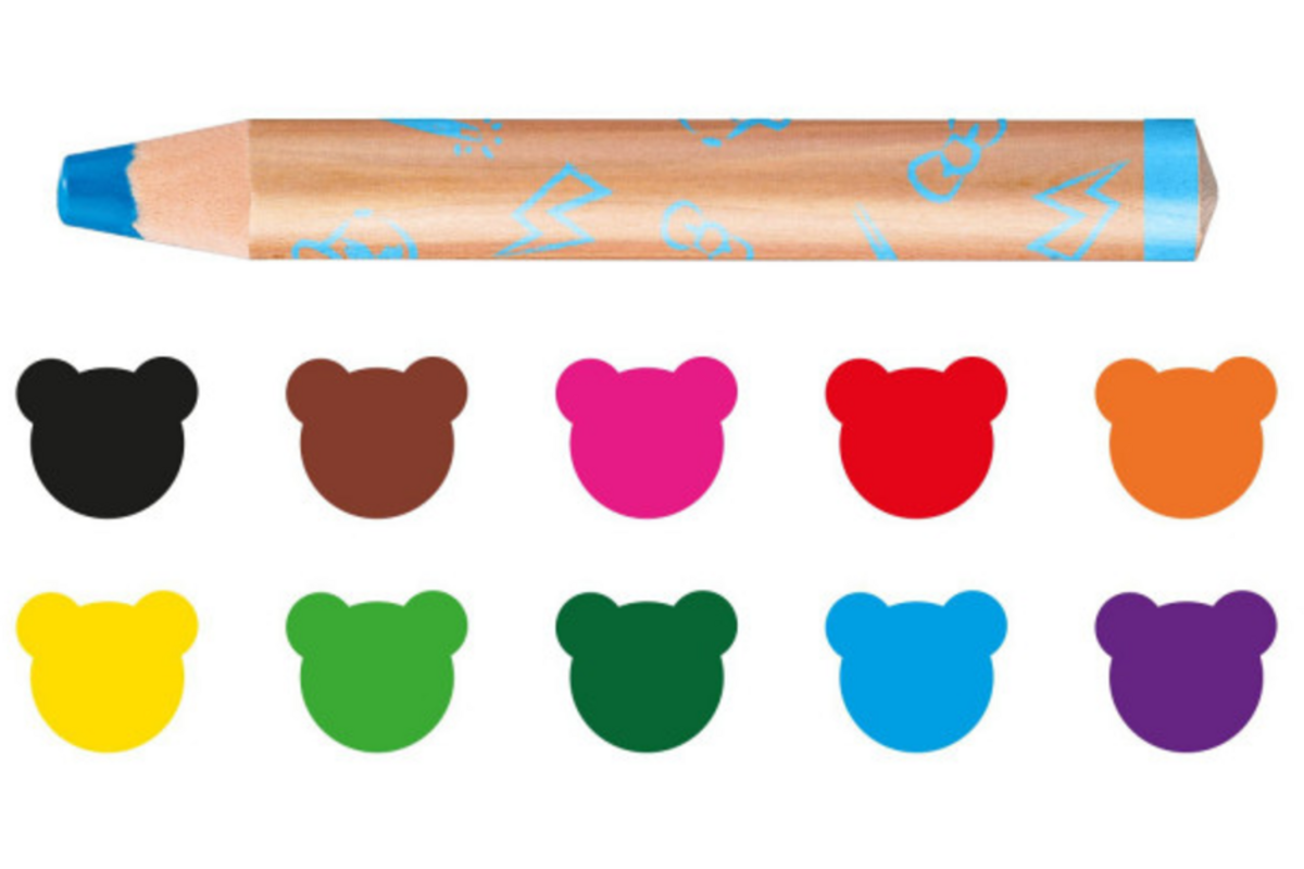 Kleurpotloden Carioca 3-in-1 multi, 10 + 1 st