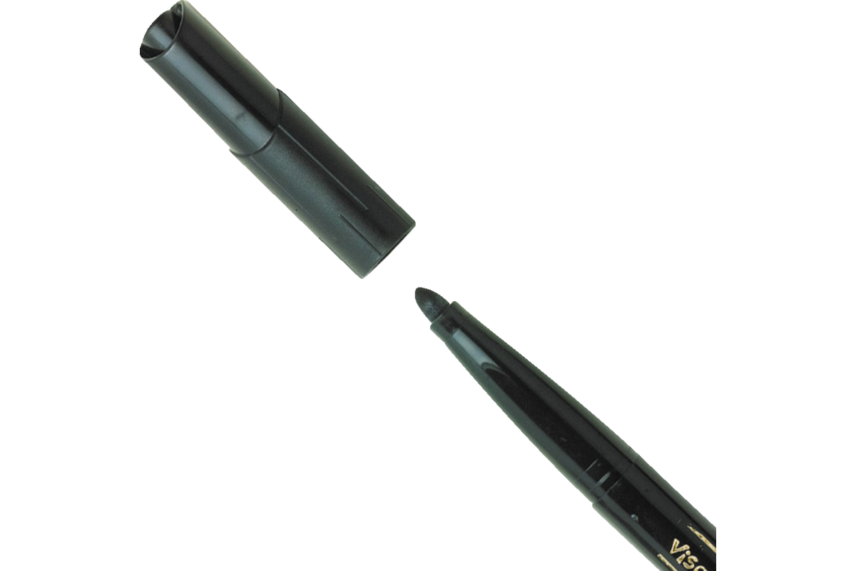 Viltstiften BIC kids visacolor XL Ecolutions zwart, 12 stuks