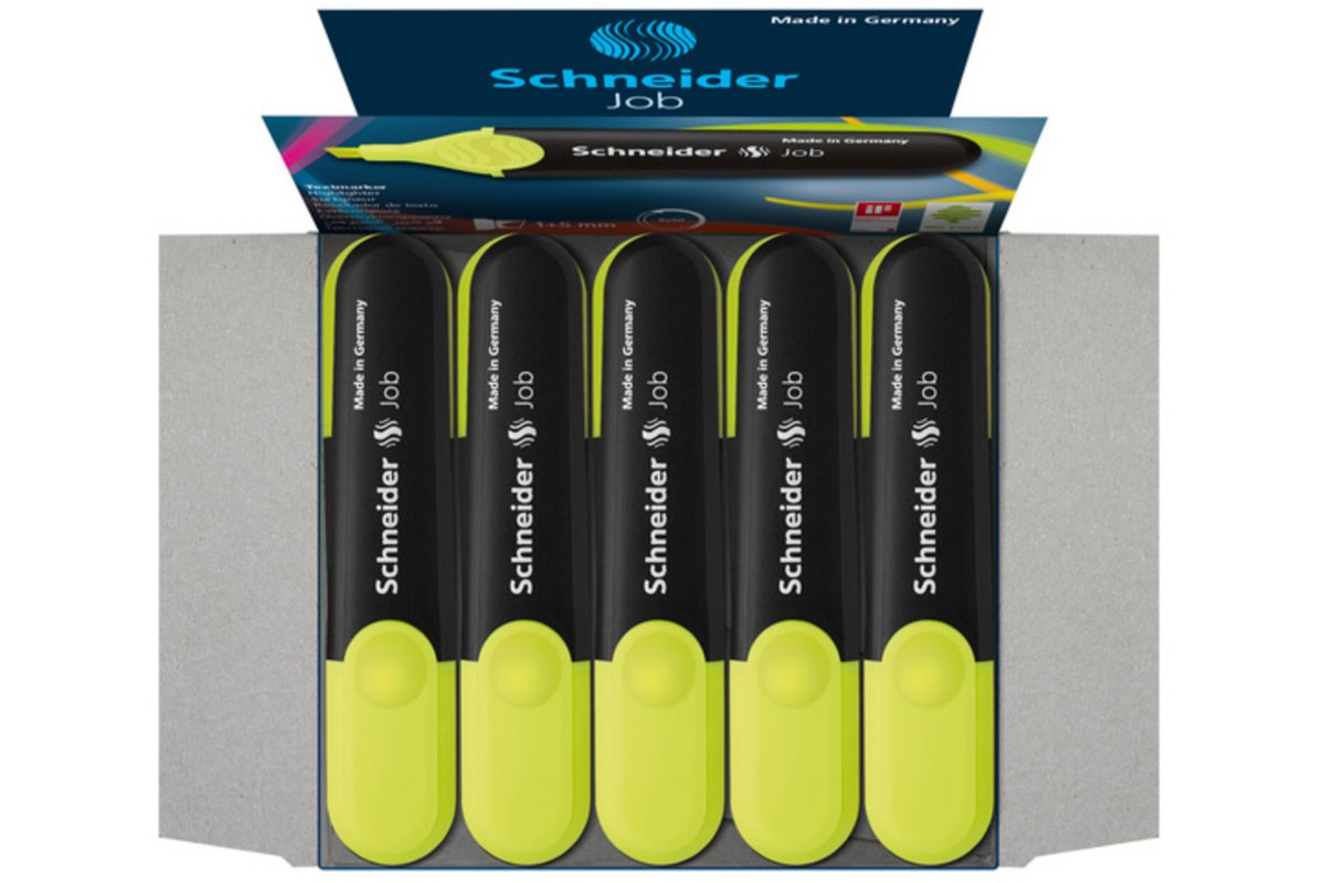 Markeerstift Schneider Job 150 geel