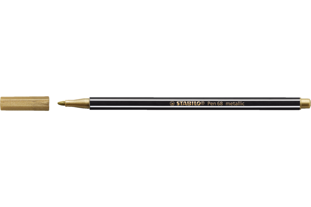 Viltstift STABILO Pen 68 metallic 810 goud 1,4mm