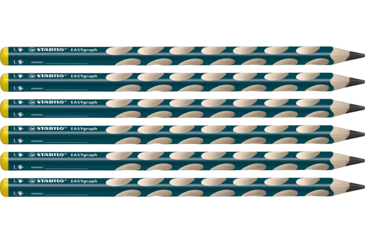 Potlood STABILO EASYgraph HB linkshandig 3,15 mm 6 stuks
