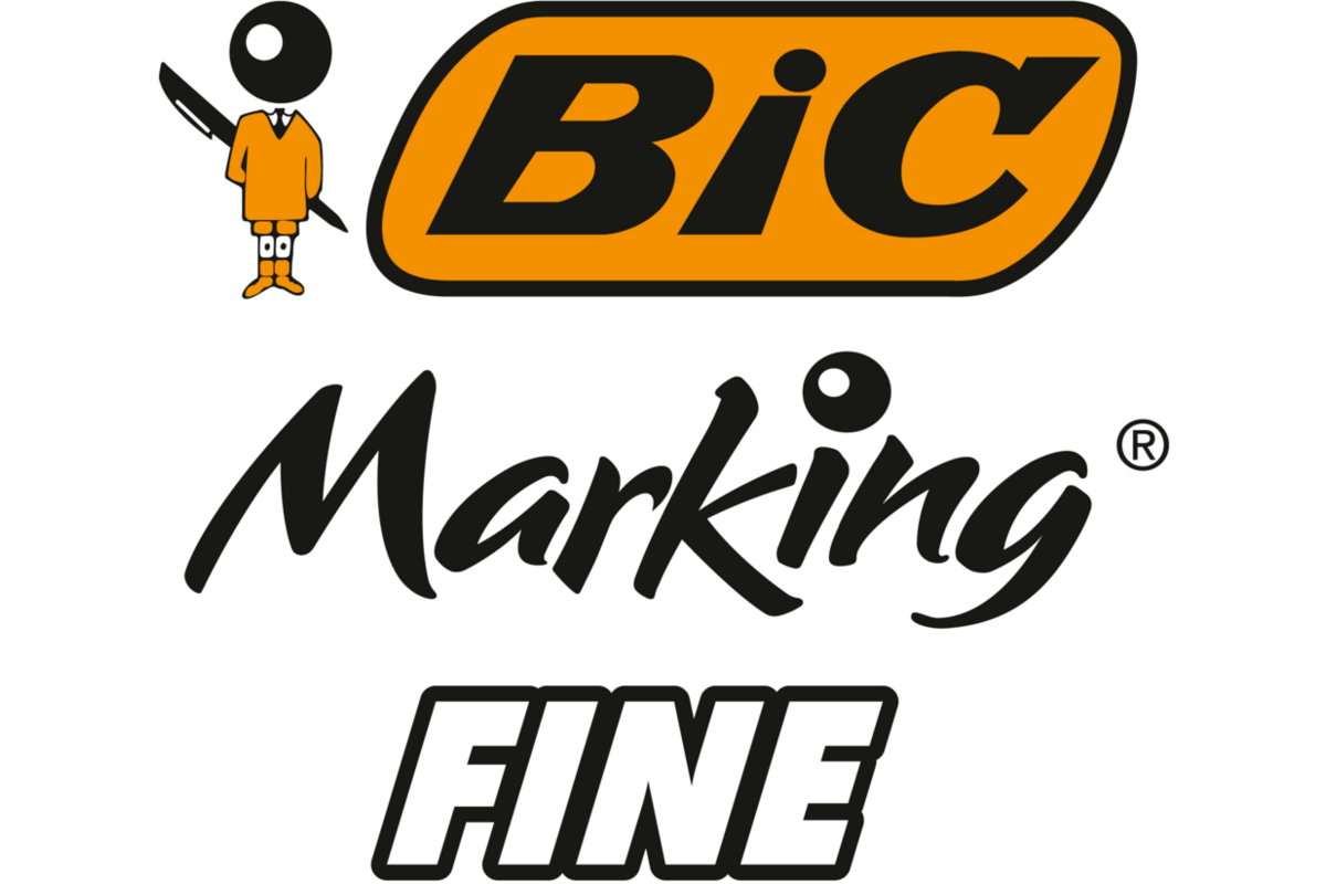 Permanent marker BIC rond 1,1 mm zwart, per dozijn